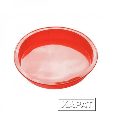 Фото Форма для выпечки, силиконовая, круглая, 24 х 4 см, красная, PERFECTO LINEA (20-002915)