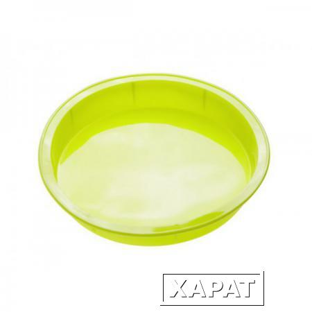 Фото Форма для выпечки, силиконовая, круглая, 24 х 4 см, зеленая, PERFECTO LINEA (20-002913)