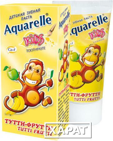 Фото Зубная паста Aquarelle Kids Tutti-Frutti СТС Холдинг 50 ml