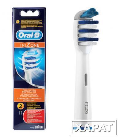 Фото Насадки для электрической зубной щетки ORAL-B (Орал-би) TriZone EB30, комплект 2 шт.