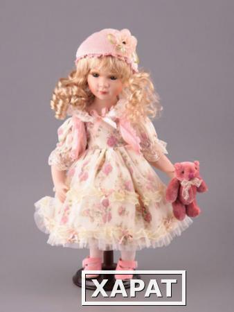 Фото Фарфоровая кукла с мягконабивным туловищем высота=41 см Nanjing International (485-047)