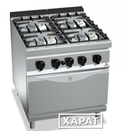 Фото Тепловое оборудование BERTOS Плита газовая Bertos G9F4PW+FG