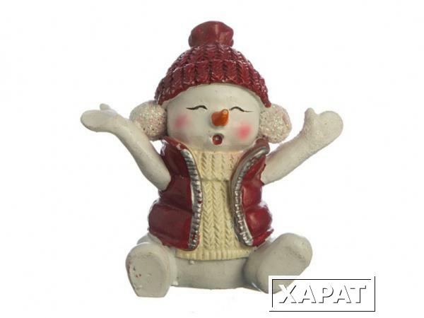Фото Фигурка "снеговик" 7*4*7 см.без упаковки Polite Crafts&amp;gifts (156-414)