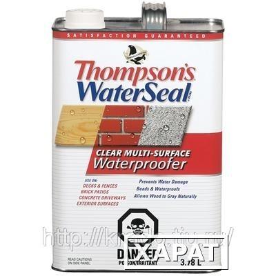 Фото Thompson's WaterSeal жидкая гидроизоляция (для бетона, кирпича, камня, дерева) (1галлон)