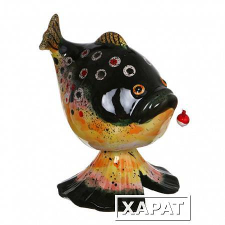 Фото Статуэтка с качающейся головой " рыбка с наживкой" 10,2*10,2*15,3 см Hebei Grinding (125-075)