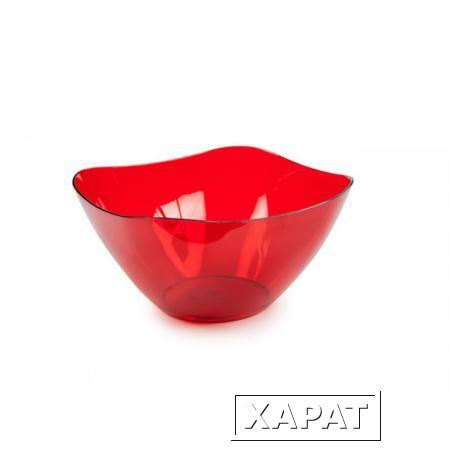 Фото Салатник Ice (Айс) 0,5 л, красный полупрозрачный, BEROSSI (Изделие из пластмассы. Литраж 0.5 литра) (ИК07912000)