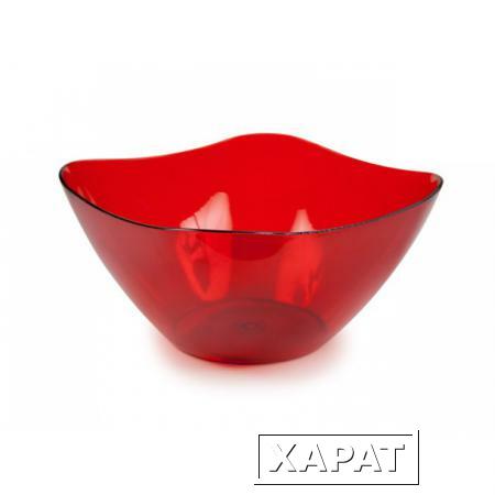 Фото Салатник Ice (Айс) 1 л, красный полупрозрачный, BEROSSI (Изделие из пластмассы. Литраж 1 литр) (ИК07812000)