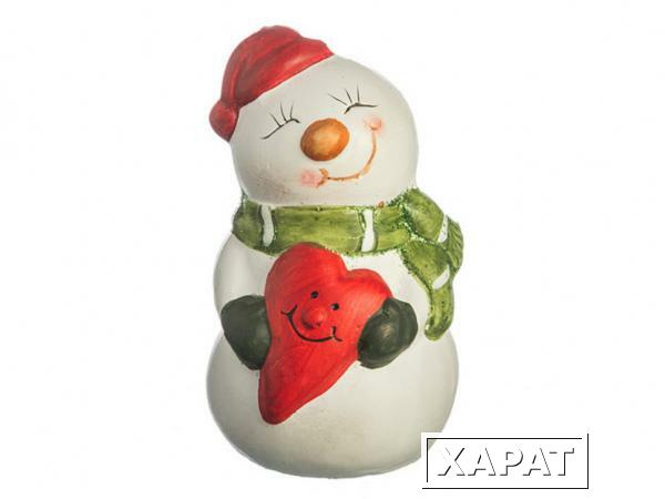 Фото Фигурка "снеговик" 6.4*5.4*9.3см Polite Crafts&amp;gifts (156-738)