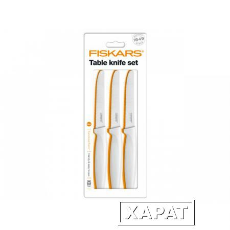 Фото Набор ножей столовых 3 шт. белый Functional Form Fiskars (1015988)