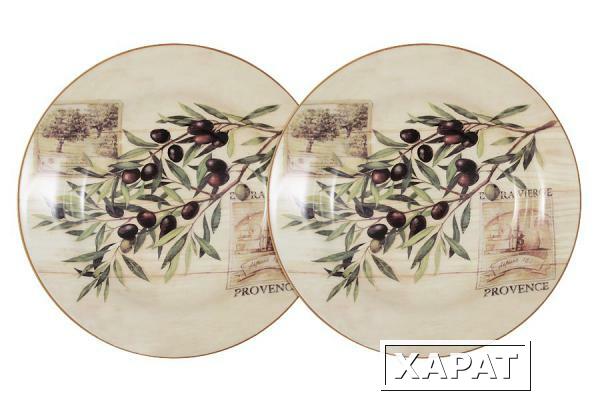 Фото Набор из 2-х суповых тарелок Оливки LF Ceramic ( LF-80E2256-O-AL )