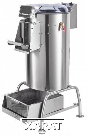 Фото Машина картофелеочистительная кухонная МКК-500-01 с подставкой и мезгосборником, 500 кг/ч, 26 кг, время на обработку 2 мин, 1,1 кВт, 400В