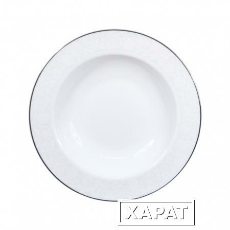 Фото Тарелка суповая, 23 см, жемчужина-платинум Longda LD-130517/8.1-PR