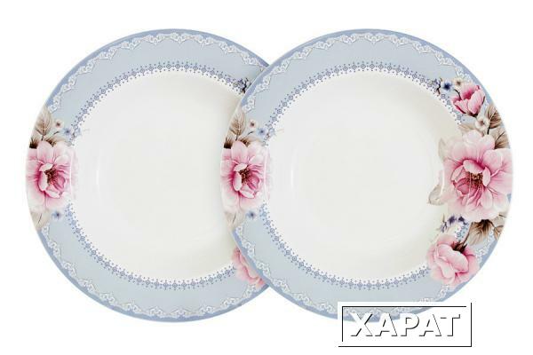 Фото Набор из 2-х суповых тарелок Розовый блюз Primavera ( PW-NBCP85-112-AL )