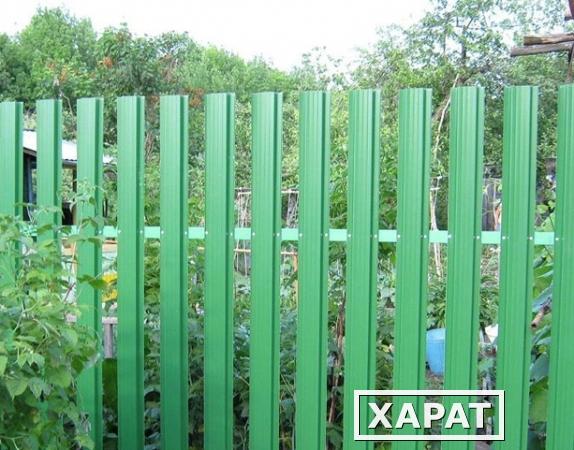 Фото Забор из металлического штакетника