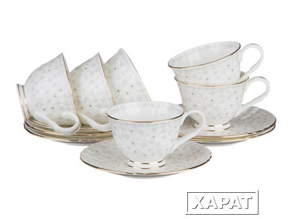 Фото Кофейный набор на 6 персон 12 пр."вивьен" 100 мл. Porcelain Manufacturing (264-453)