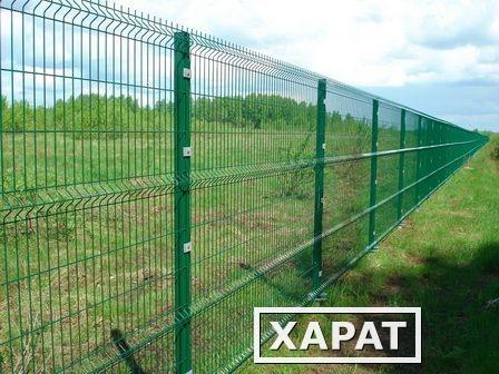 Фото Забор из 3D сварной сетки высотой 1,5м