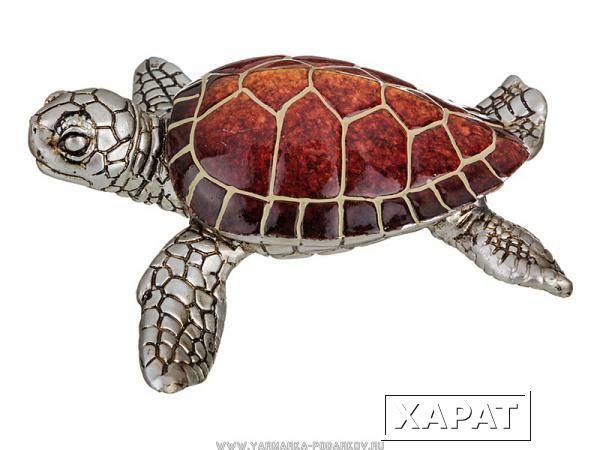 Фото Фигурка черепаха 13,8х12,5х4,5 см,