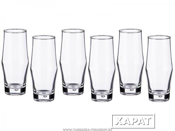 Фото Набор стаканов для сока из 6 шт, brek 350 мл, высота 16 см,