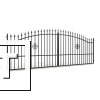 Фото Сварные распашные ворота Rodos, 1800х4000мм