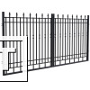 Фото Сварные металлические распашные ворота Haga с оцинковкой, 1800х4000