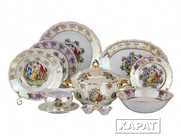 Фото Столовый сервиз на 6 персон 25 пр."мадонна" Bohemia Porcelan (655-066)