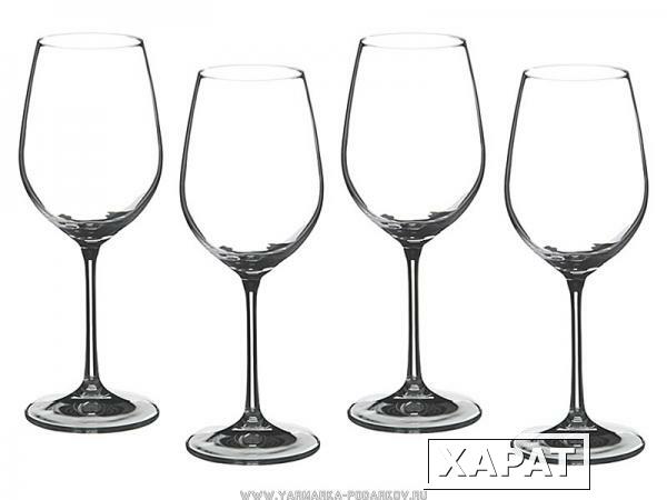 Фото Набор бокалов для вина из 4 шт, бар 350 мл, .высота 23 см,