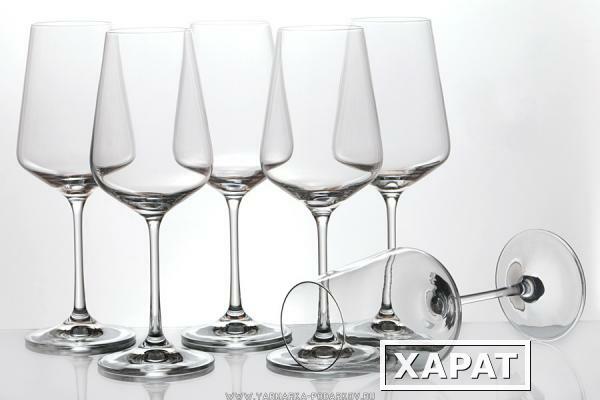 Фото Набор бокалов для вина из 6 шт, сандра 350 мл, высота 23 см,