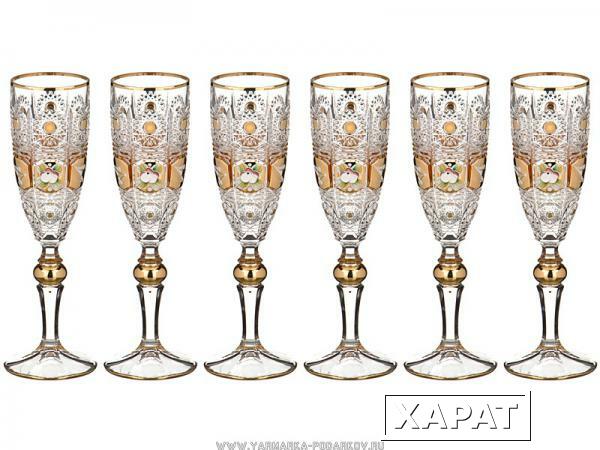 Фото Набор бокалов для шампанского из 6 шт, pk500 180 мл, высота 21,5 см,