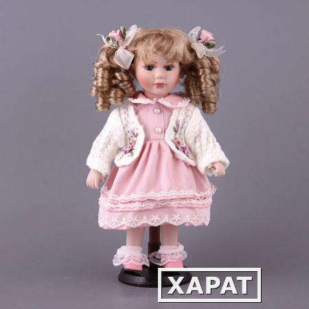 Фото Фарфоровая кукла с мягконабивным туловищем высота=31 см Jiangsu Holly (485-061)