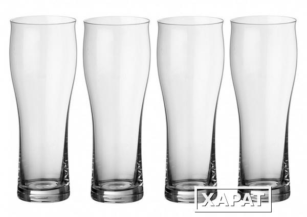 Фото Набор стаканов для пива из 4 шт."бар" 300 мл.высота=19 см. Crystalex Cz (674-180)