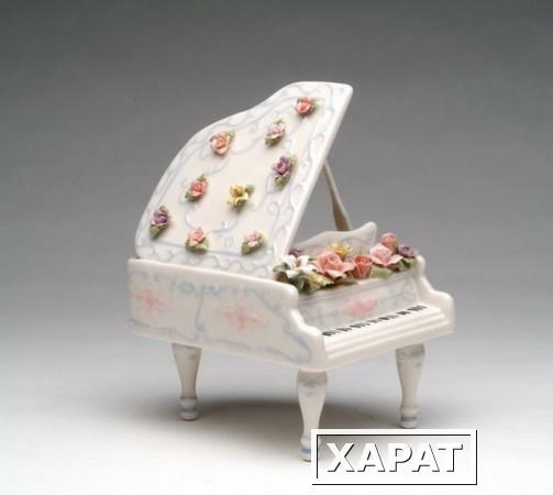Фото Статуэтка, 19,7 см, музыкальная, цветочный рояль Cosmos Gifts HE109-48