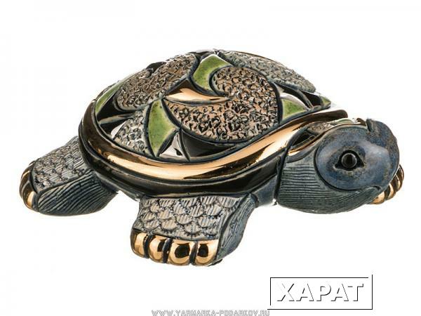 Фото Статуэтка декоративная черепаха 10х8 см, высота 4 см,