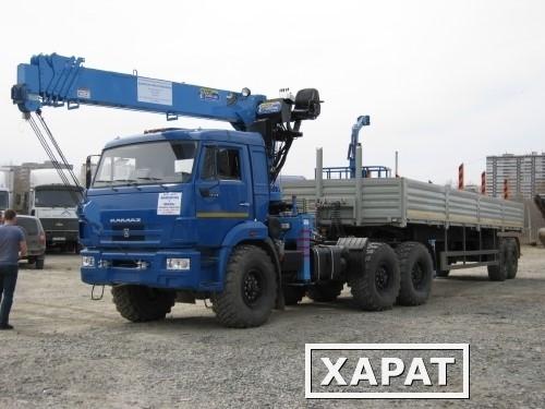 Фото Аренда манипулятора грузоподъёмность стрелы 7 тонн, борта 20 тонн, вездеход. в Свердловской области