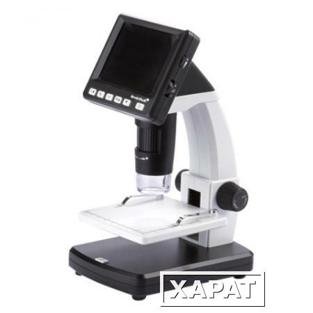Фото Микроскоп цифровой LEVENHUK DTX 500 LCD, 20-500 кратный, 3,5" ЖК-монитор, камера 5 Мп, microSD
