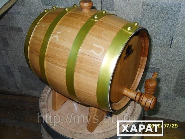 Фото Бочка дубовая для домашнего коньяка, виски, бренди 5 л