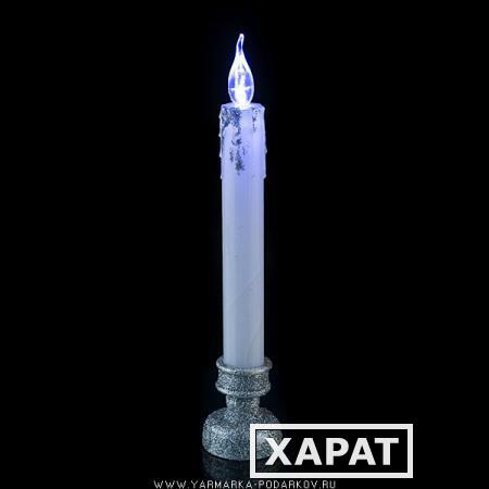 Фото Фигурка с подсветкой свеча высота 20 см,