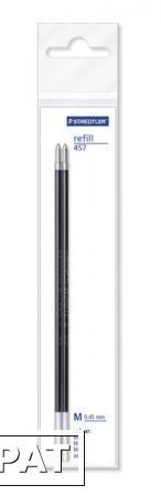 Фото Стержень для шариковых ручек 2 штуки/блистер М 0,45 мм (черный)