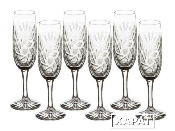 Фото Набор бокалов для шампанского из 6 шт.150 мл. Kolglass Ryszard (673-059)