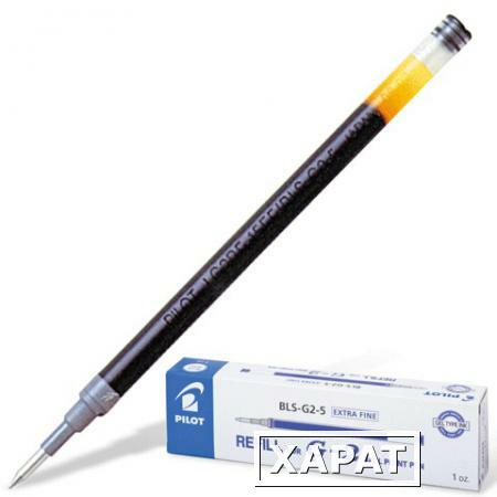 Фото Стержень гелевый PILOT, 110 мм, евронаконечник, 0,3 мм, к автоматической ручке, BLS-G2-5, синий