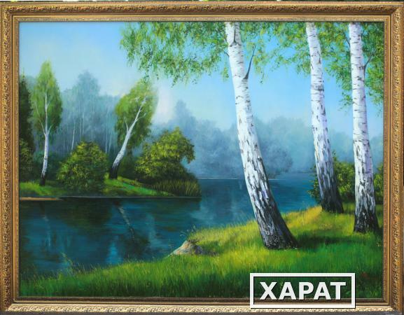Фото Картина «Байкальские берёзы», холст/масло, 80х100 см., под заказ