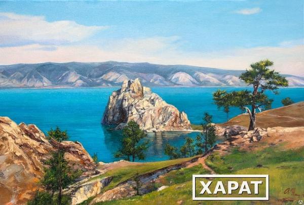 Фото Картина «Бурхан на Байкале», 30х45 см., жикле/холст