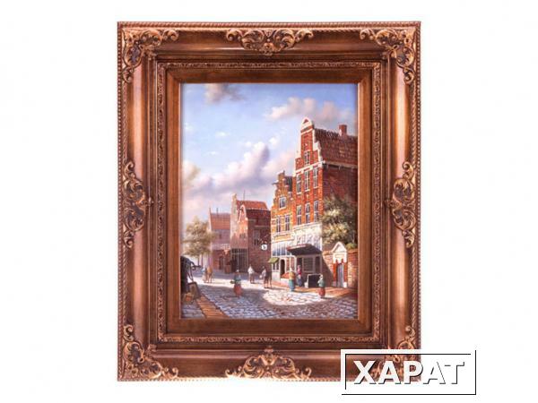 Фото Картина "городской пейзаж" полотно 30*40 см. багет 50*60 см. Frame Factory (107-119)