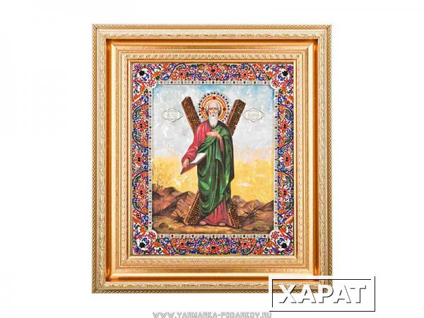 Фото Икона святой андрей первозванный 45х39см, стразы