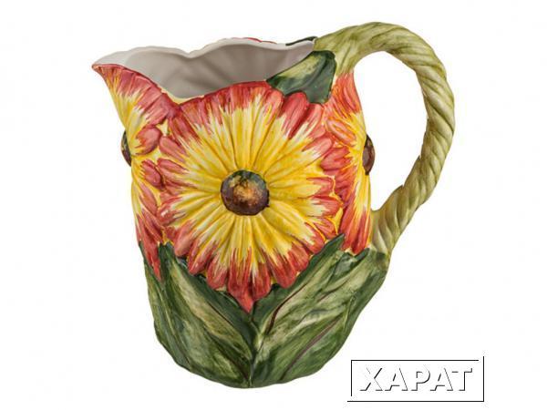 Фото Кувшин декоративный "цветы" высота=23 см Ceramiche D'arte (335-066)