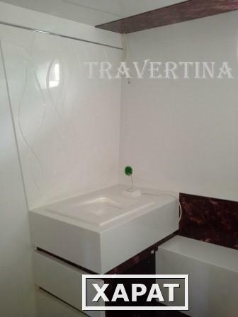 Фото Столешница в ванную из камня