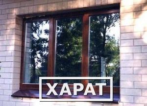 Фото Деревянные окна из клееного трехслойного бруса