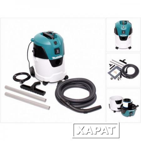 Фото Пылесос MAKITA VC 2512 L (1000 Вт, 25 л, класс: L, самоочистка: полуавтомат) (VC2512L)