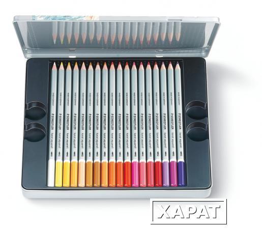 Фото Карандаш акварельный KaratAquarell набор 36 цветов, металлический корпус