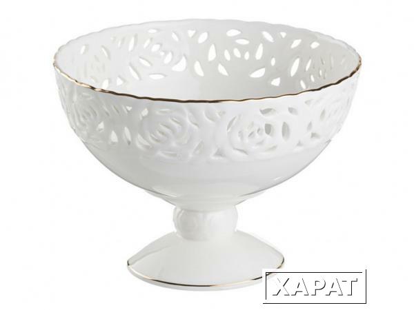 Фото Конфетница "blanco" диаметр=17,5 см.высота=12,5 см. Porcelain Manufacturing (264-444)