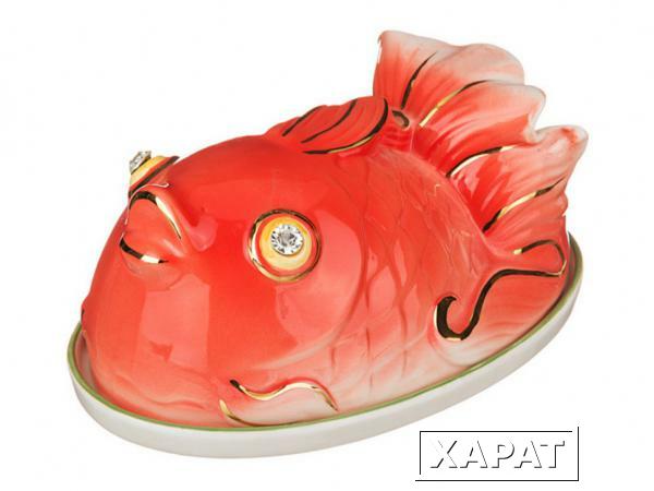 Фото Блюдо для холодца/заливного "красная рыбка" длина=19 см. Hangzhou Jinding (58-581)